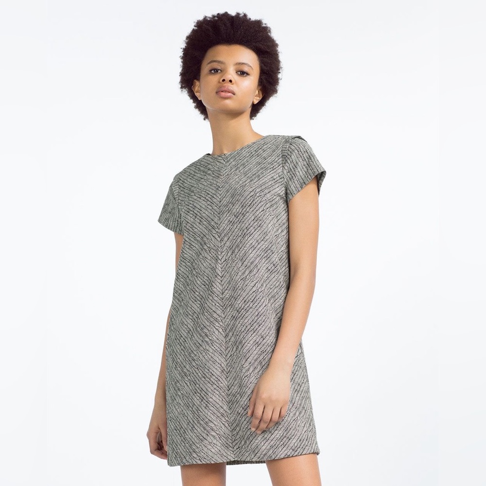 Zara Black and White Mini Dress